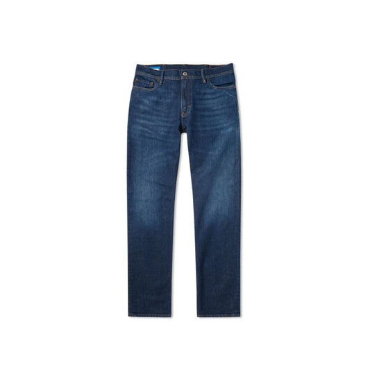 Blue Cotton Slim Fit Jeans