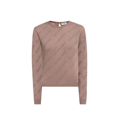 Brown Cotton Sweatshirt