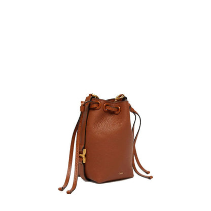 Brown Calfskin Backet Bag