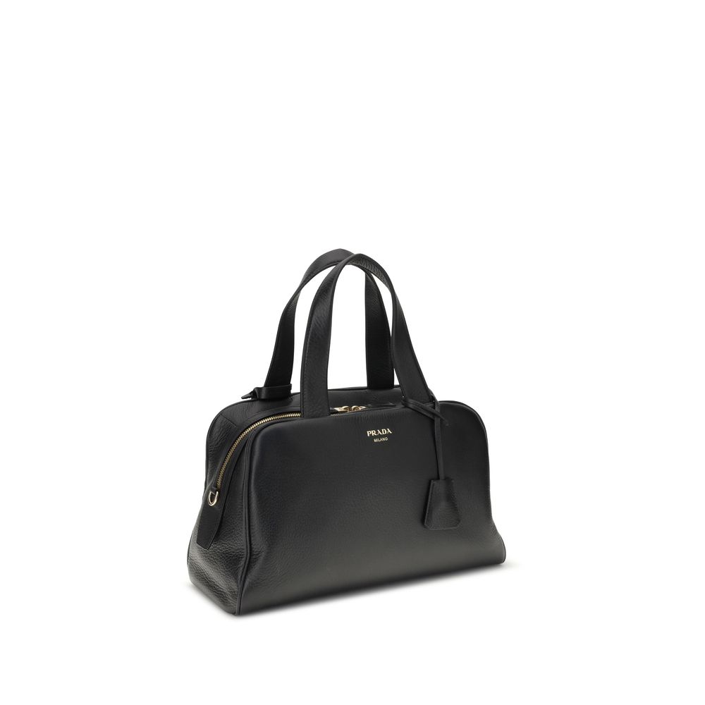 Black Calf Leather Bos Taurus Handbag