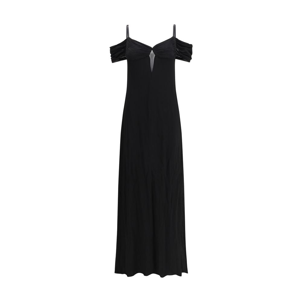Black Viscose Casual Dress
