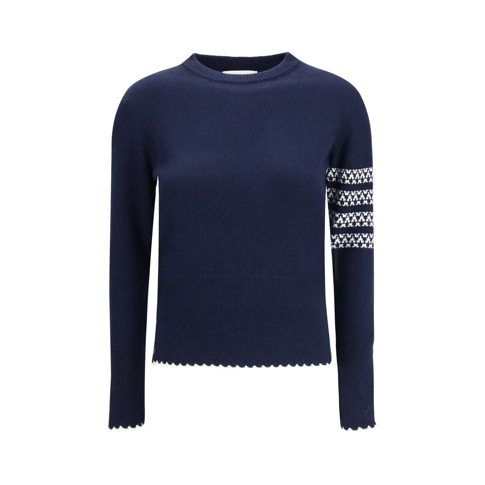 Blue Fleece Wool Sweatshirt