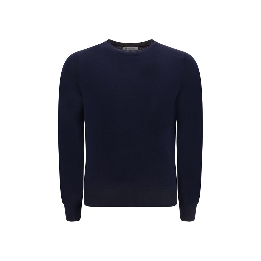Blue Fleece Wool Sweatshirt