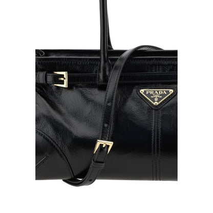 Black Calf Leather Bos Taurus Shoulder Bag
