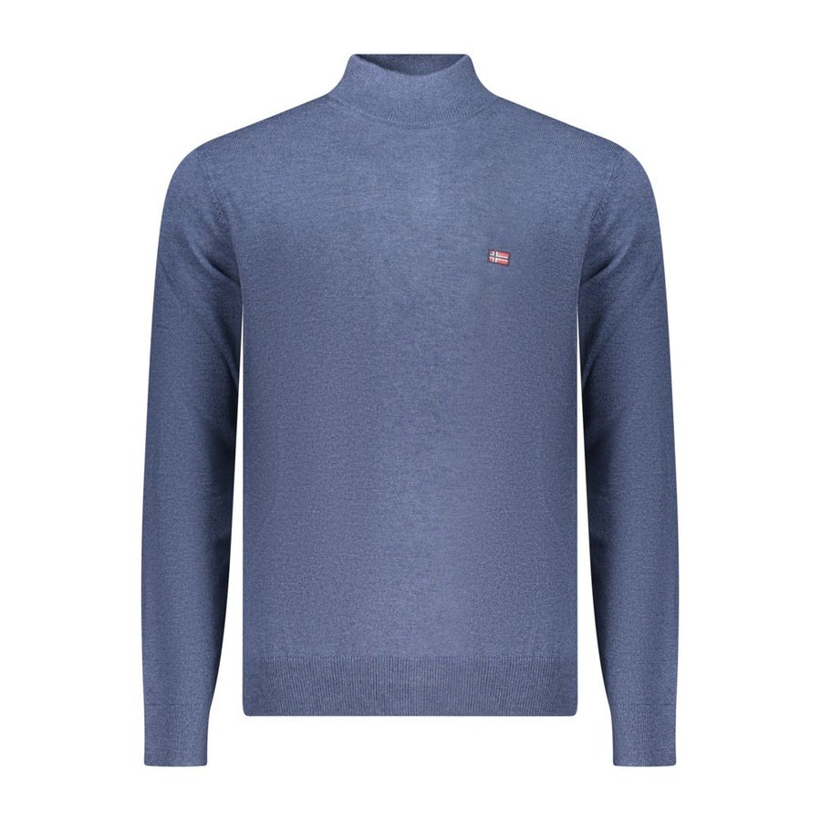 Blue Polyester Sweater
