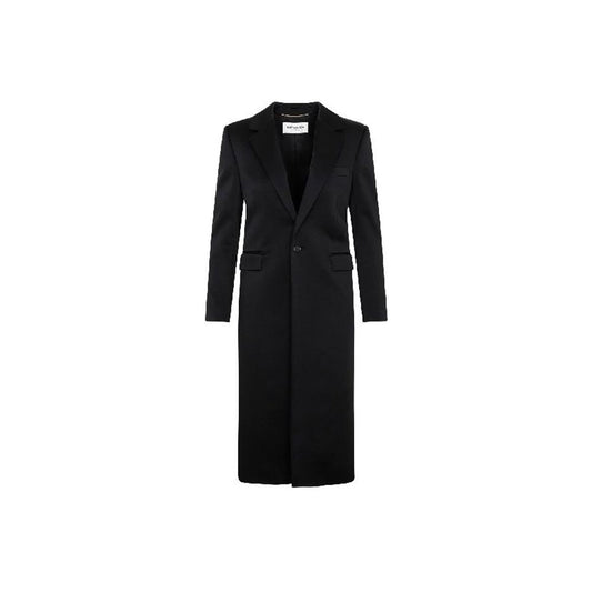 Black Acetate Coat