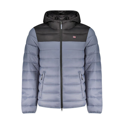 Blue Polyamide Jackets & Coat