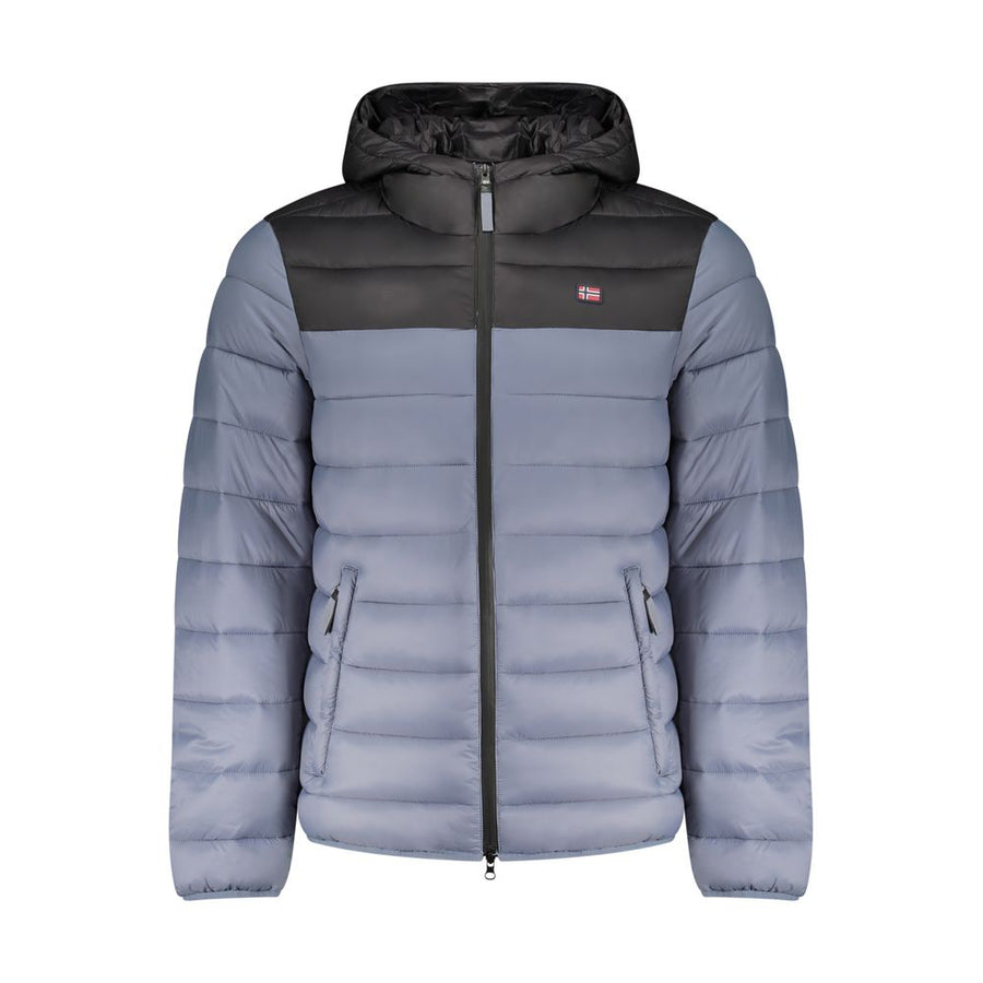 Blue Polyamide Jackets & Coat