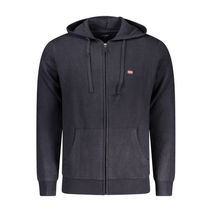 Blue Polyester Men Cardigan