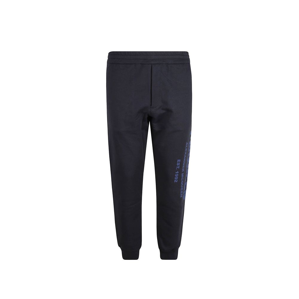 Blue Cotton Joggers (Workout Pants)