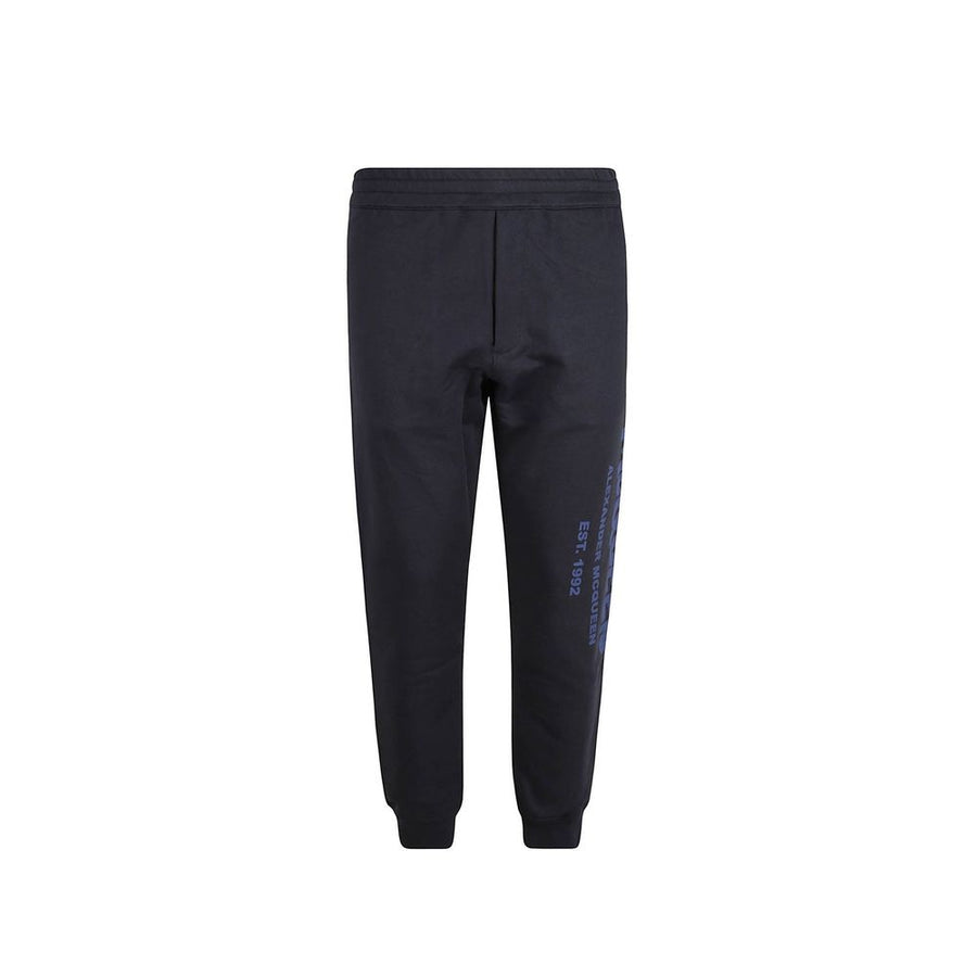 Blue Cotton Joggers (Workout Pants)
