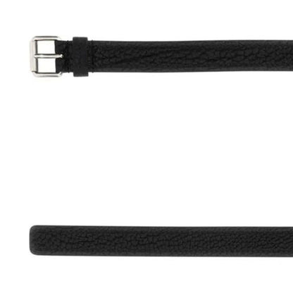 Black Calfskin Regular Belt