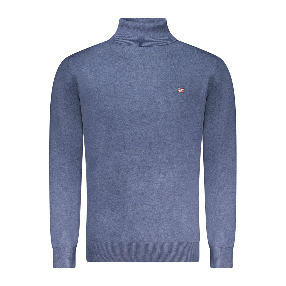 Blue Polyester Sweater