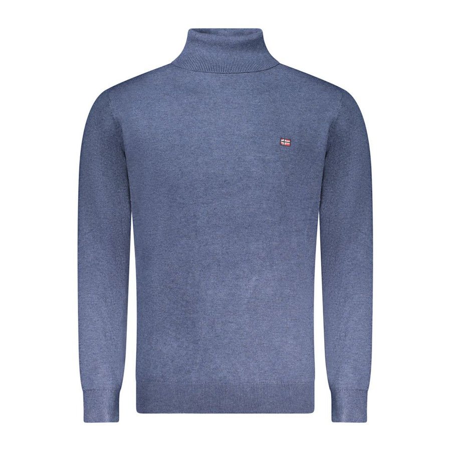 Blue Polyester Sweater