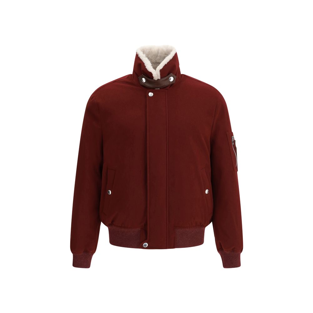 Bordeaux Wool Bomber