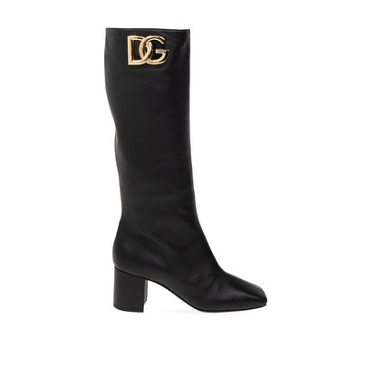 Black Calfskin Ankle Boots