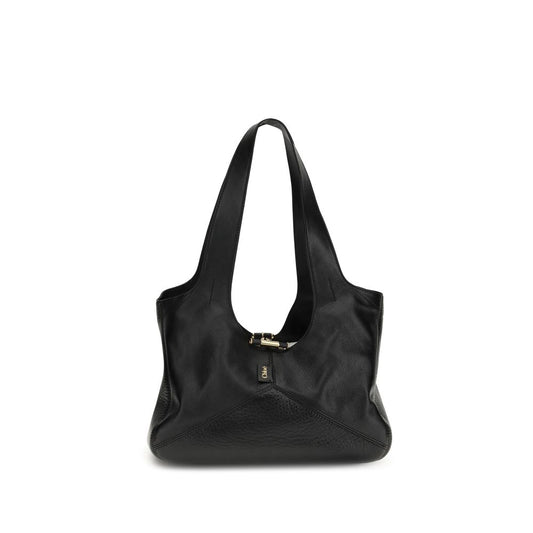 Black Calf Leather Bos Taurus Shoulder Bag