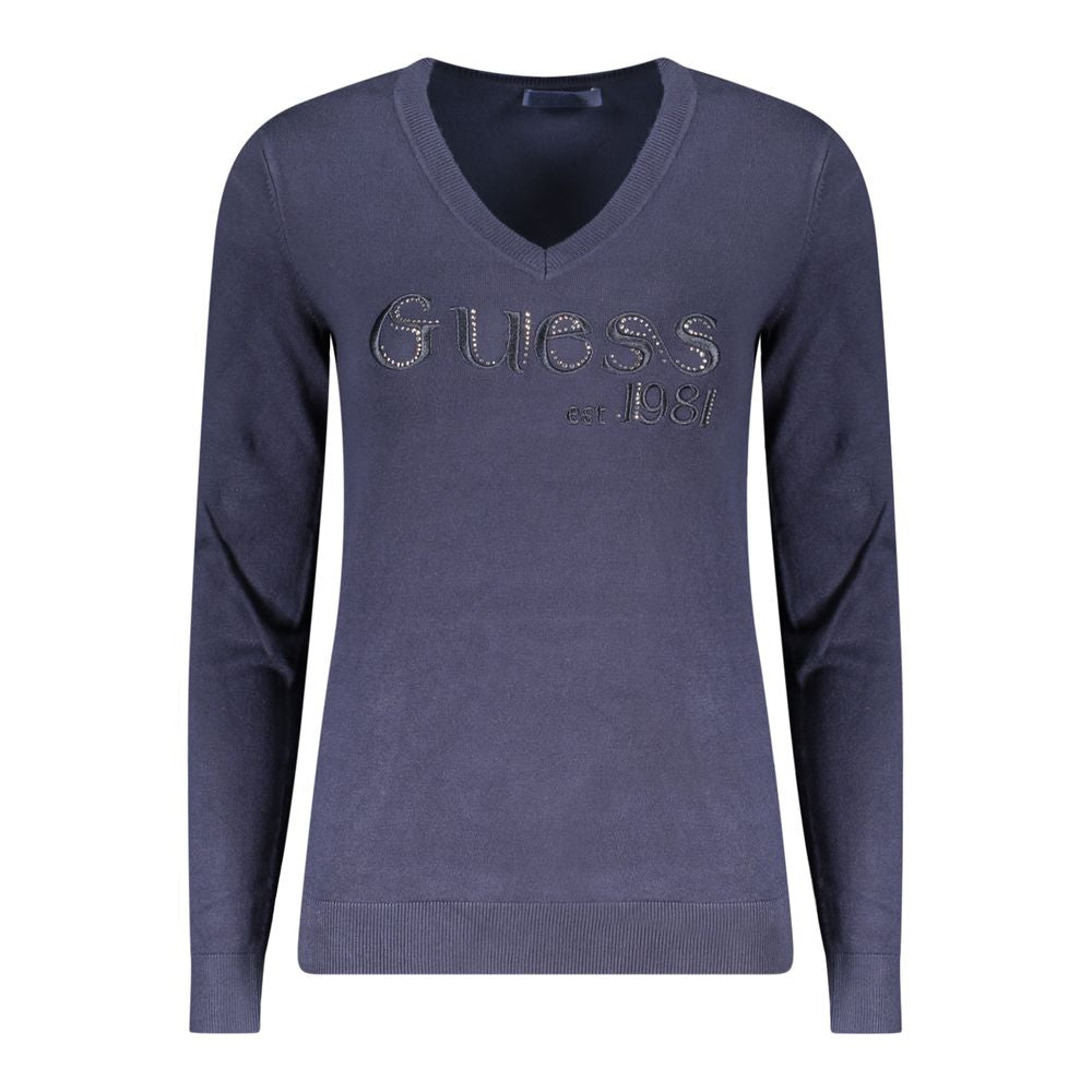 Blu Viscose Women Sweater