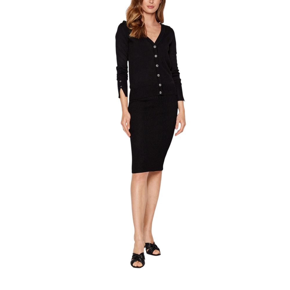 Black Viscose Cardigan