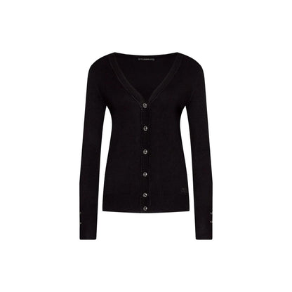 Black Viscose Cardigan