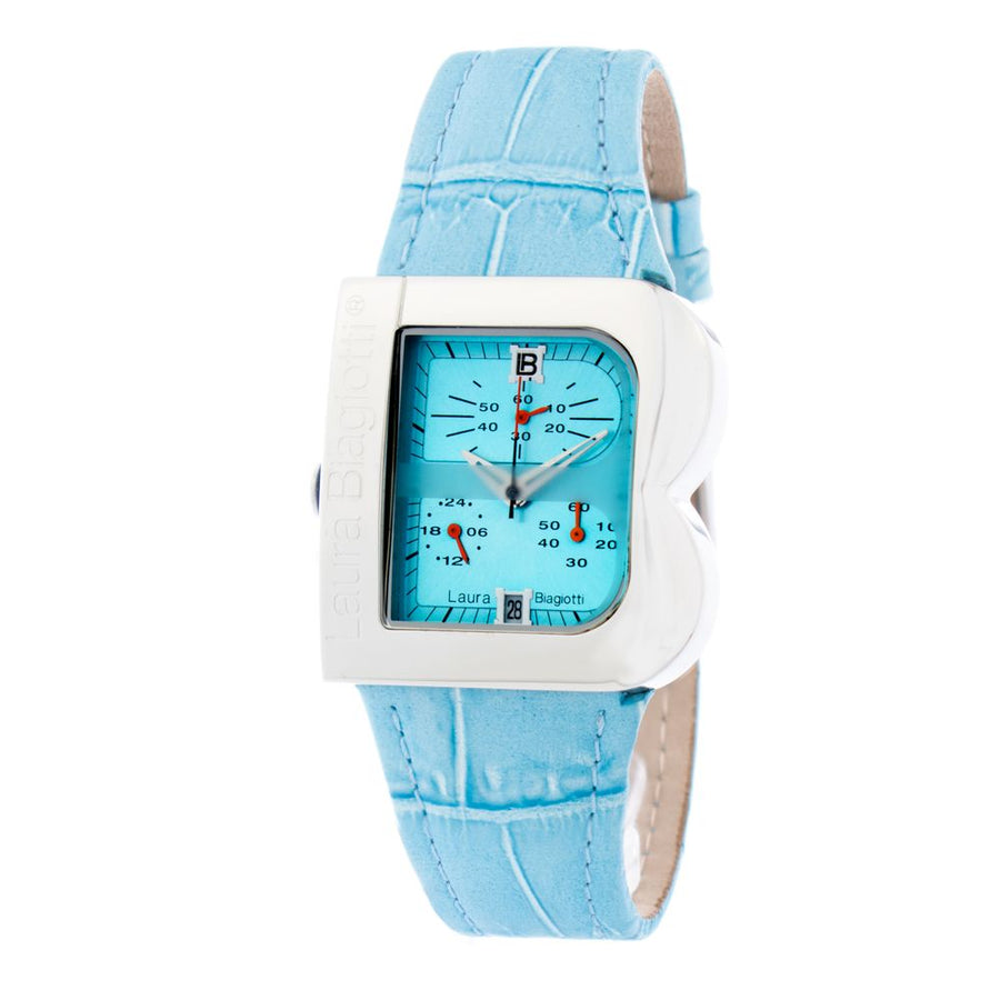 Blue Leather Dress Watch