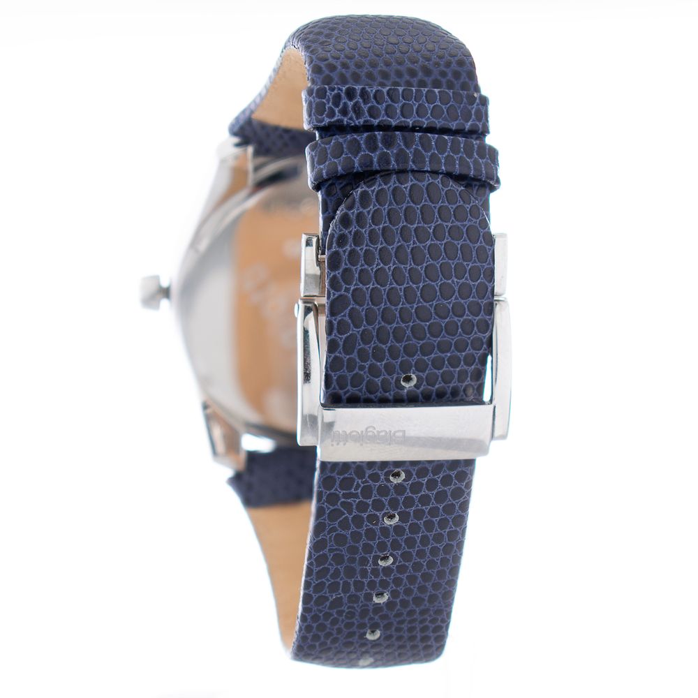 Blue Leather Dress Watch