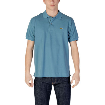 Blue Cotton Polo Shirt