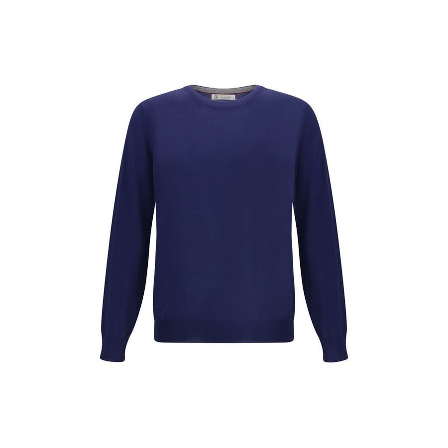 Blue Fleece Wool Sweatshirt
