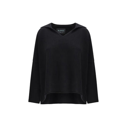 Black Cashmere Polo Shirt