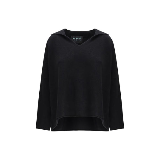 Black Cashmere Polo Shirt