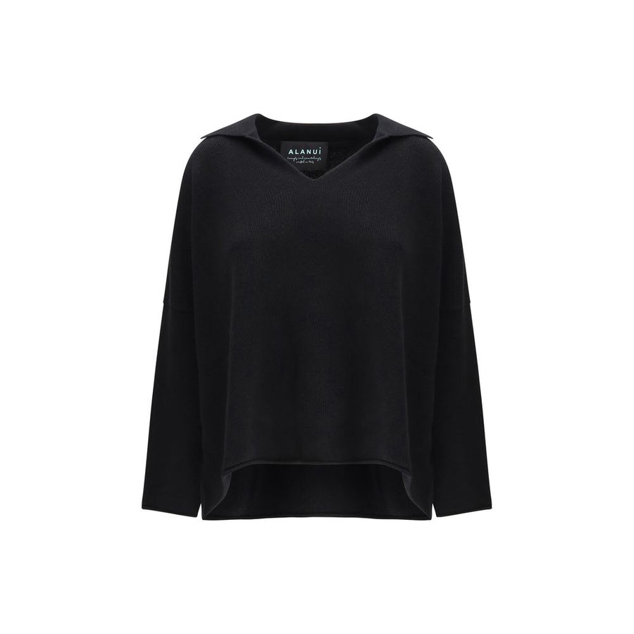 Black Cashmere Polo Shirt