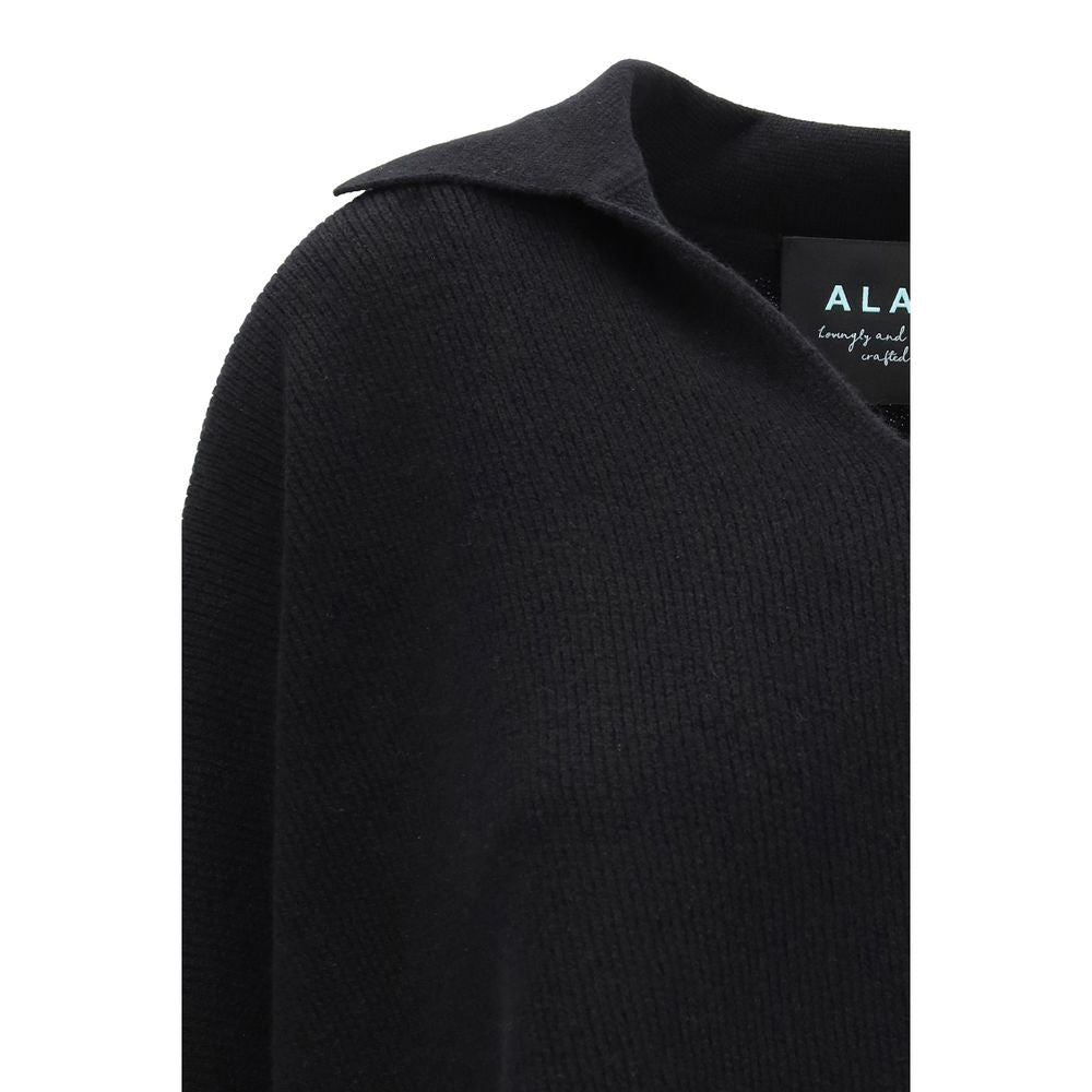 Black Cashmere Polo Shirt