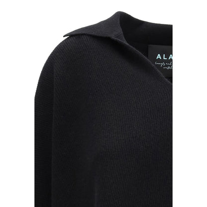 Black Cashmere Polo Shirt