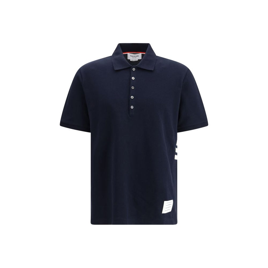 Blue Cotton Polo Shirt