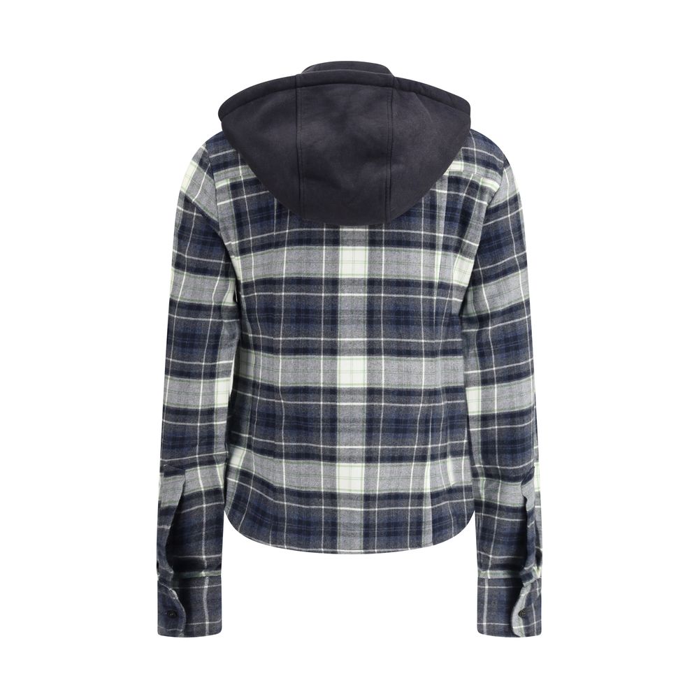 Blue Cotton Pattern Shirt