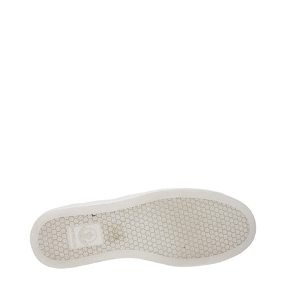 Blue Leather Low Top Sneakers