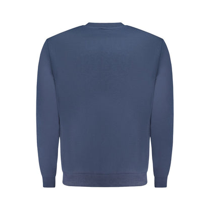 Blue Cotton Men Sweatshirt