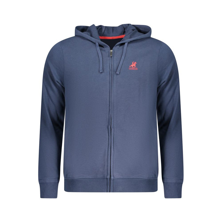 Blue Cotton Men's Hoodie