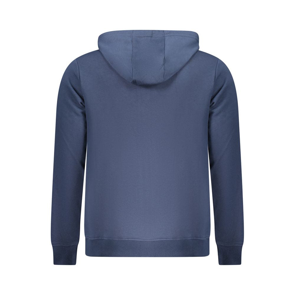 Blue Cotton Men's Hoodie