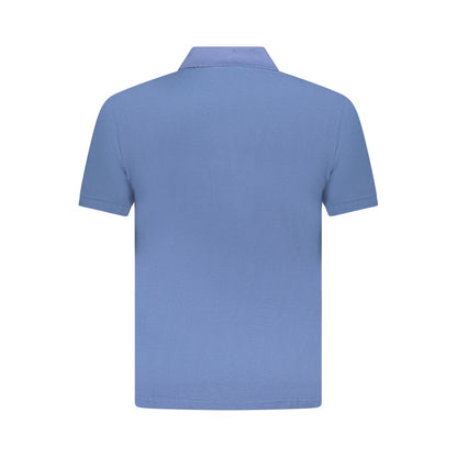 Blue Cotton Polo Shirt