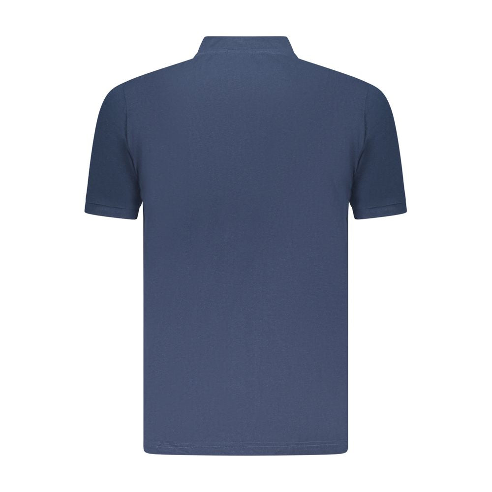 Blue Cotton Polo Shirt
