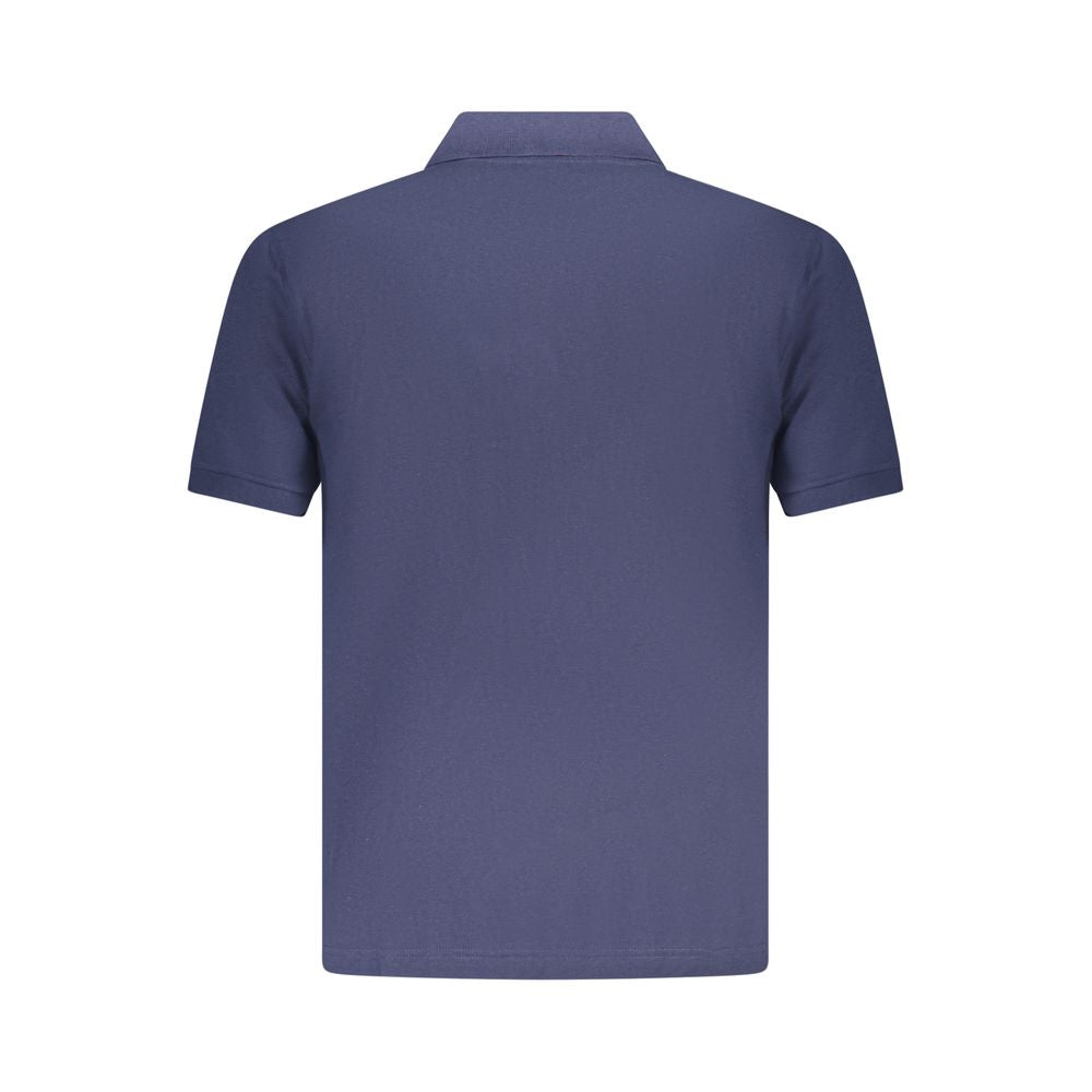 Blue Cotton Polo Shirt