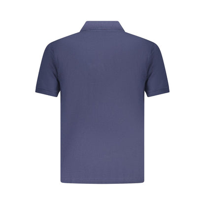 Blue Cotton Polo Shirt