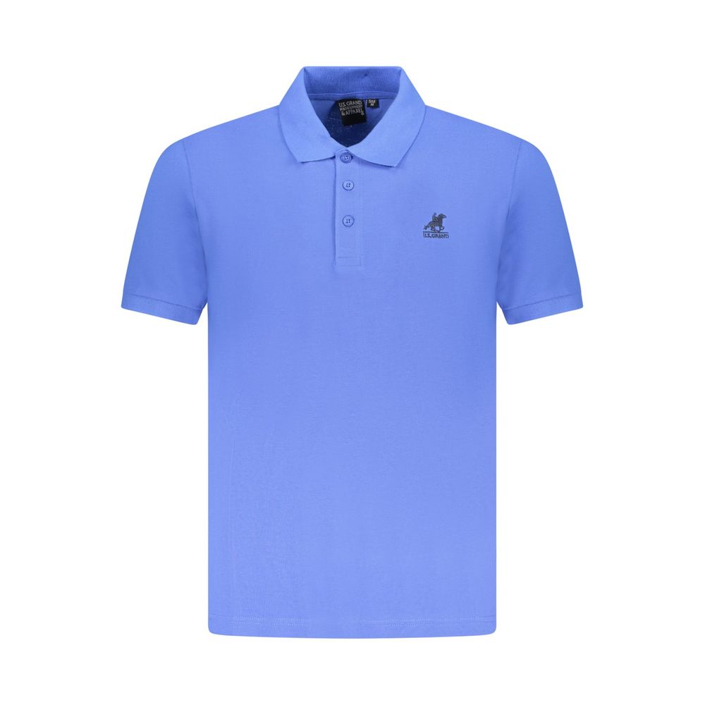 Blue Cotton Polo Shirt