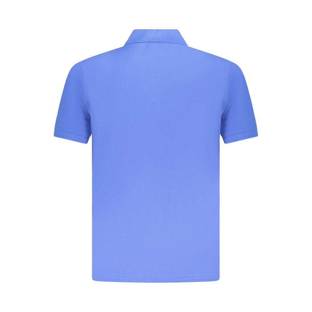 Blue Cotton Polo Shirt