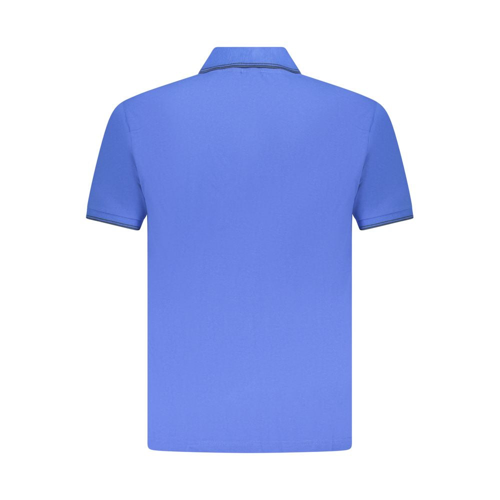 Blue Cotton Polo Shirt