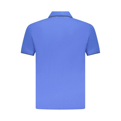 Blue Cotton Polo Shirt