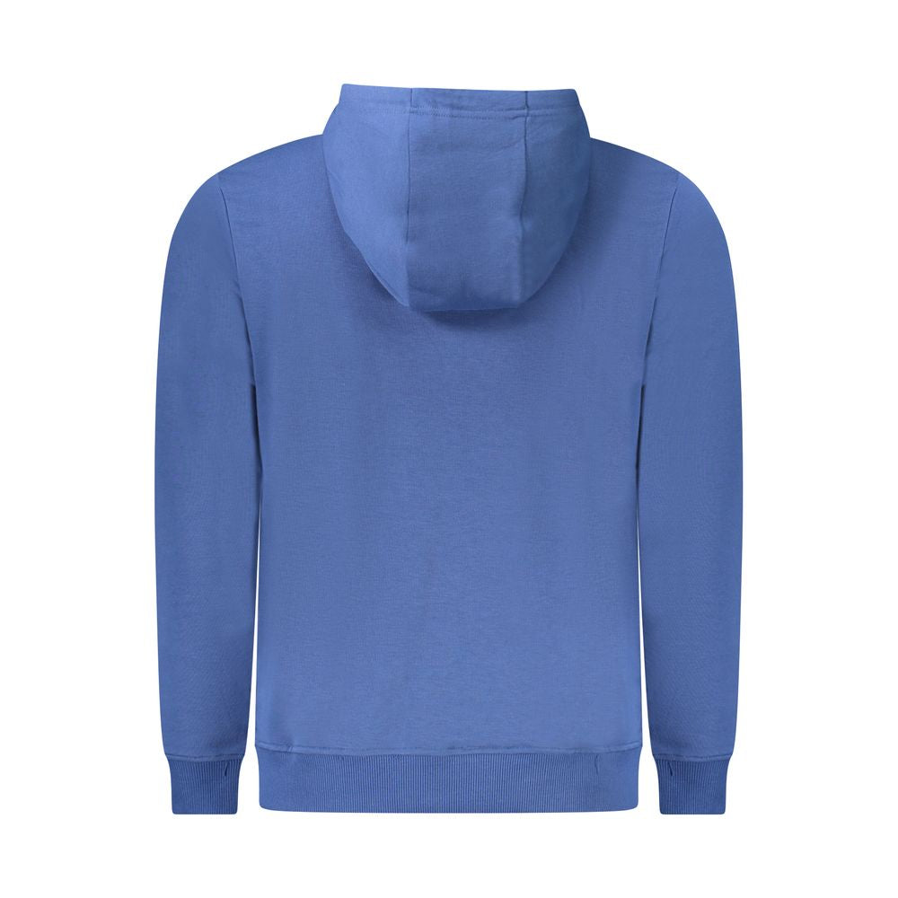 Blue Cotton Men's Hoodie