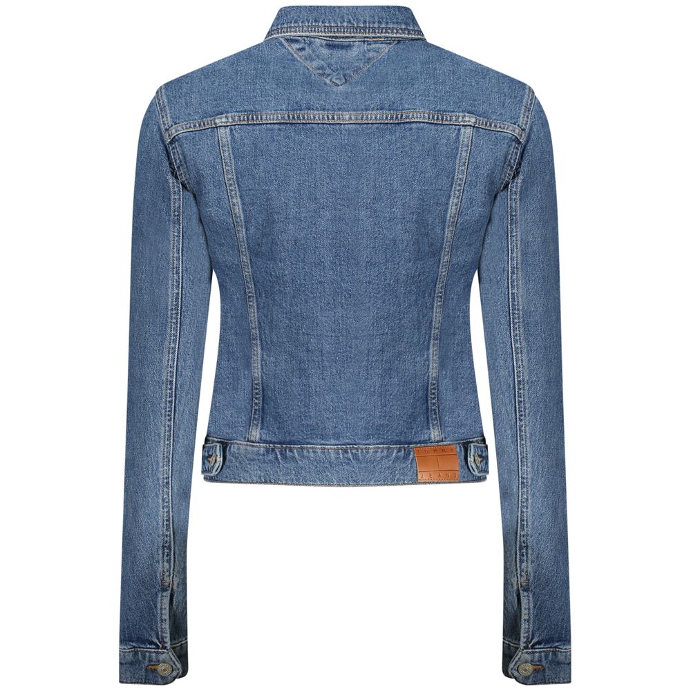 Blue Cotton Women Jacket