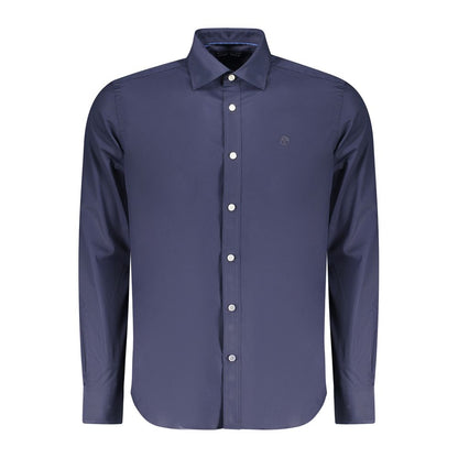 Blu Cotton Men Shirt